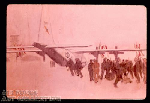 SCREAMING EAGLES - WAITING TO EMBARK ON A C-130